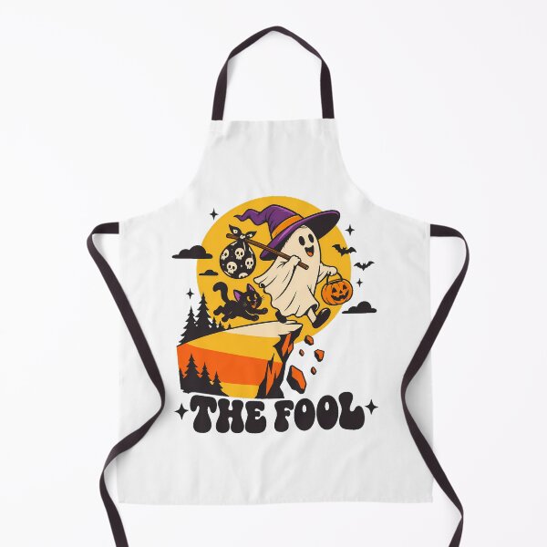 Item preview, Fool Ghost Tarot Cat Witch Halloween designed and sold by chattsuede.