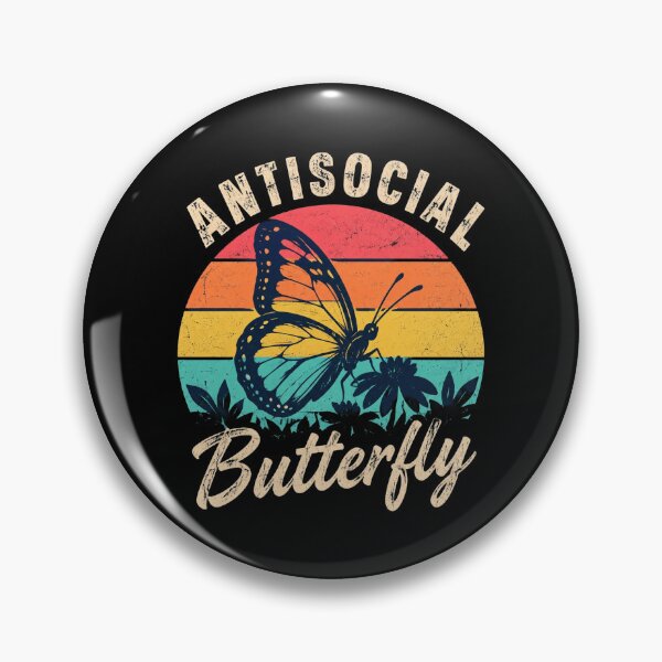 Item preview, Antisocial Butterfly Retro designed and sold by Dawn032Wendy.