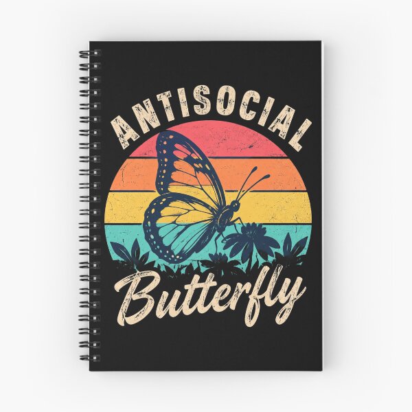 Aperçu de l'œuvre Papillon antisocial rétro créée et vendue par Dawn032Wendy.