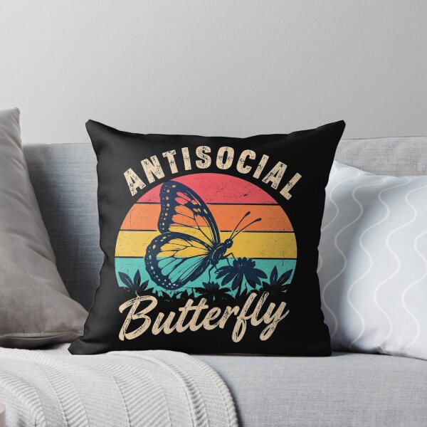 Item preview, Antisocial Butterfly Retro designed and sold by Dawn032Wendy.