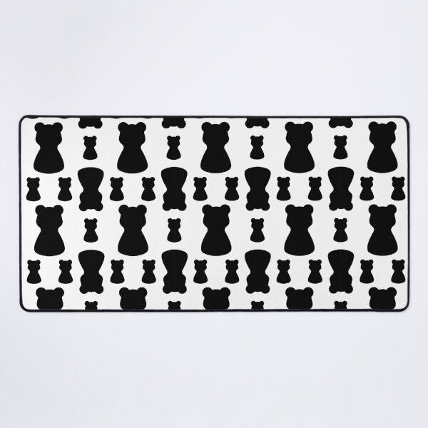 Item preview, Minimalist Gummy Bear Silhouette Pattern. Monochrome. Light Mode designed and sold by AnnaDesertArt.