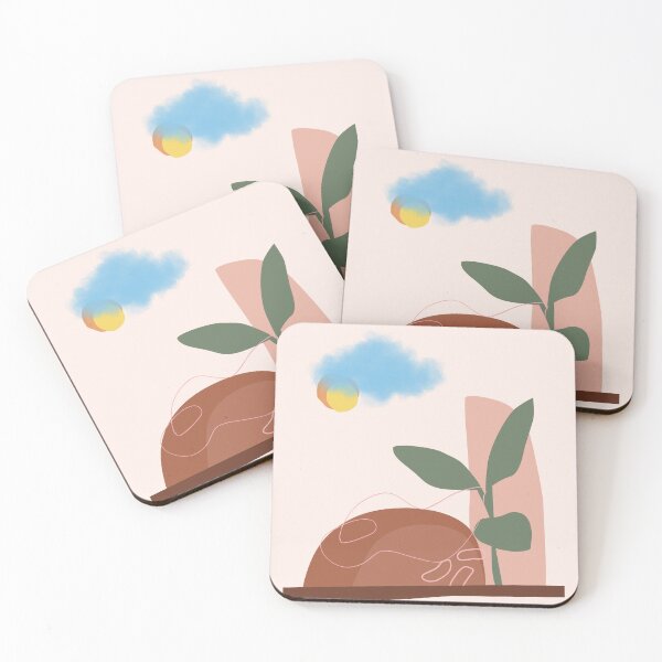 Item preview, Abstract Botanical Landscape Canvas designed and sold by Surabhi Chandak.