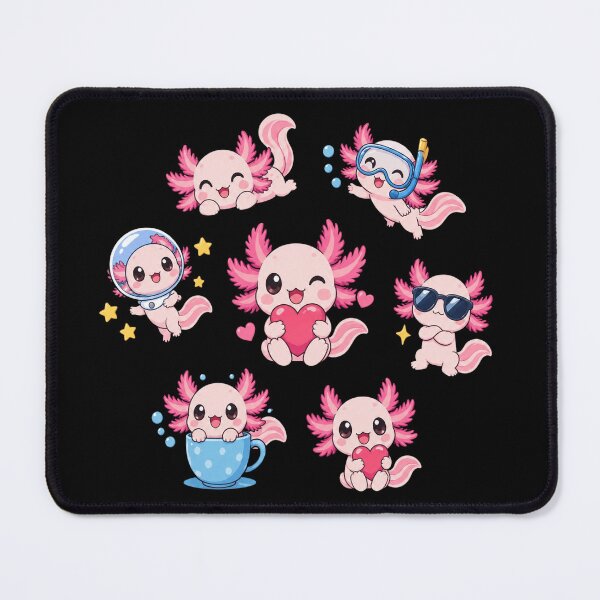 Item preview, Cute Kawaii Axolotls designed and sold by ClaireCum.