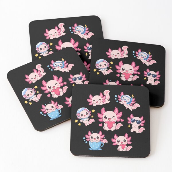 Item preview, Cute Kawaii Axolotls designed and sold by ClaireCum.