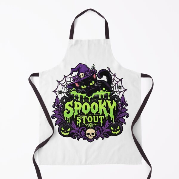 Item preview, Spooky Stout Witch Cat Halloween Party designed and sold by chattsuede.
