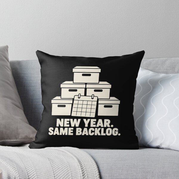 Item preview, New Year Same Backlog Archivist Records Humor designed and sold by DreamLayerStudio.