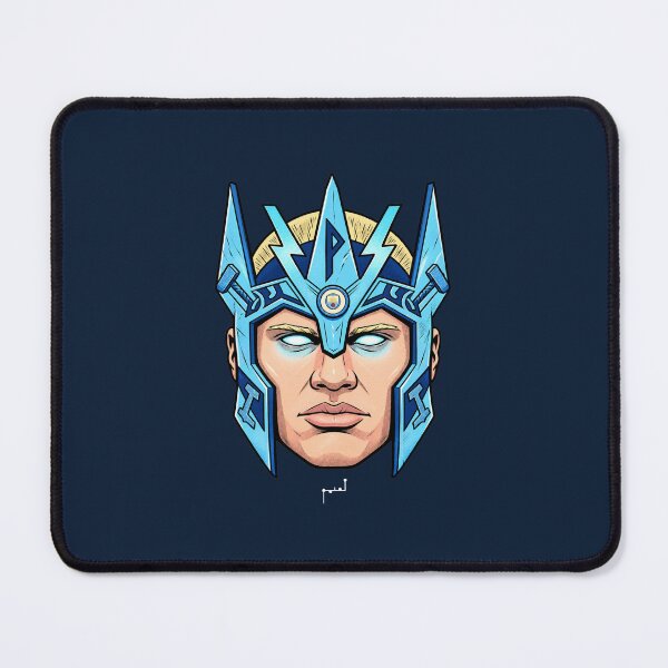 Item preview, Frostborn Cyber Titan – Retro Comic Warrior designed and sold by Musamem Designs.