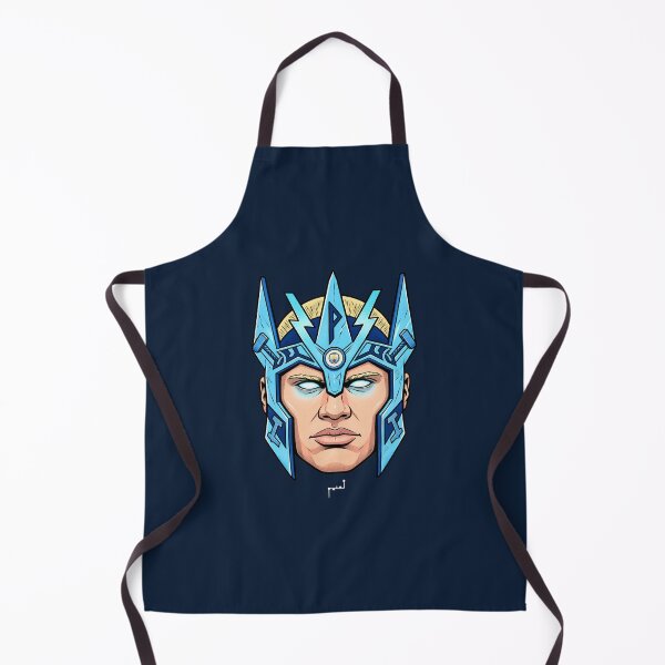 Item preview, Frostborn Cyber Titan – Retro Comic Warrior designed and sold by Musamem  Designs.