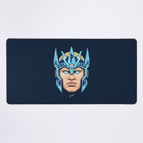 Item preview, Frostborn Cyber Titan – Retro Comic Warrior designed and sold by Musamem Designs.