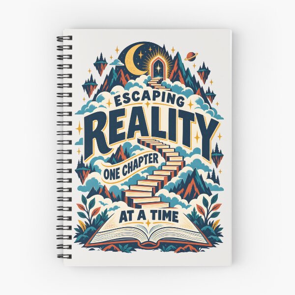 Item preview, Escaping Reality One Chapter At A Time Vintage Book Art designed and sold by MagicTheDog.