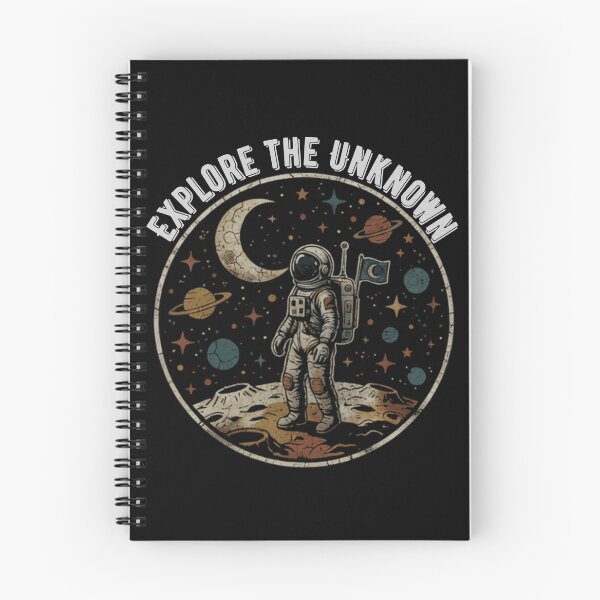 Item preview, Retro Vintage Cosmic Astronaut Explore The Unknown Space Illustration designed and sold by lovepower.