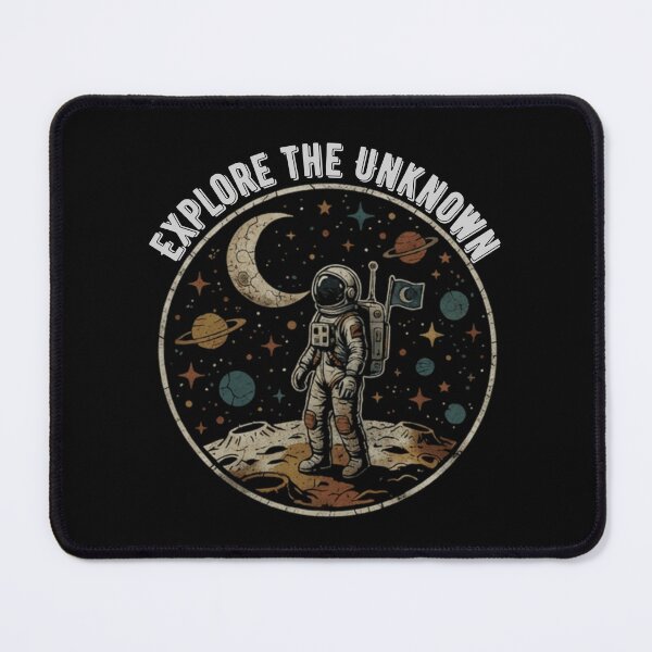 Item preview, Retro Vintage Cosmic Astronaut Explore The Unknown Space Illustration designed and sold by lovepower.