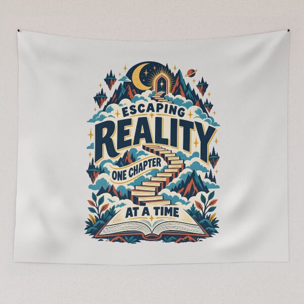 Item preview, Escaping Reality One Chapter At A Time Vintage Book Art designed and sold by MagicTheDog.