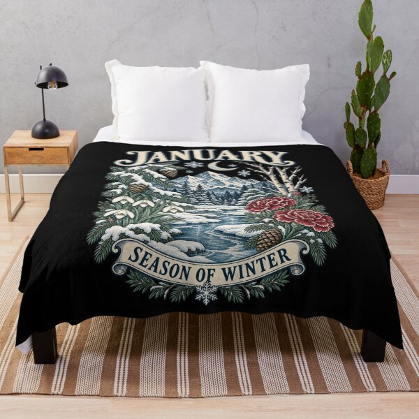 Item preview, January Winter Botanical designed and sold by Side Quest Co..