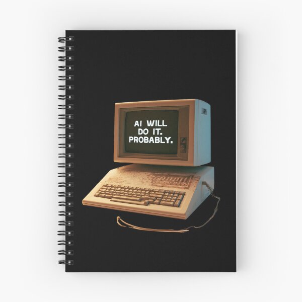Item preview, AI Will Do It Probably Funny AI Technology Retro designed and sold by DyzioSupply.