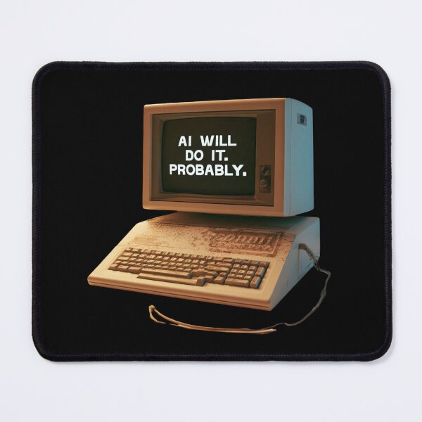 Item preview, AI Will Do It Probably Funny AI Technology Retro designed and sold by DyzioSupply.