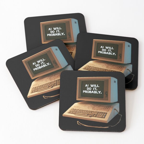 Item preview, AI Will Do It Probably Funny AI Technology Retro designed and sold by DyzioSupply.