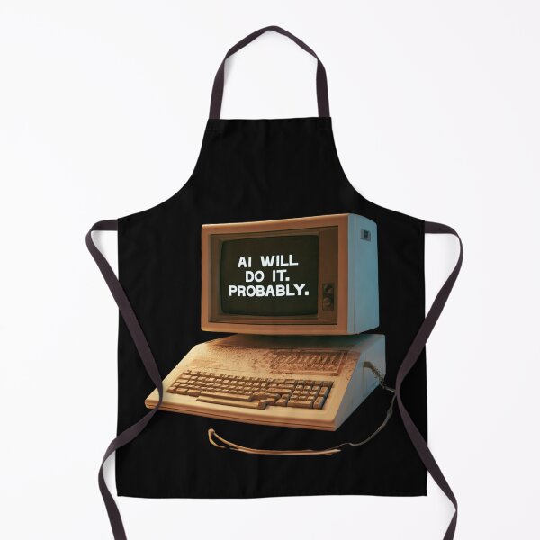 Item preview, AI Will Do It Probably Funny AI Technology Retro designed and sold by DyzioSupply.
