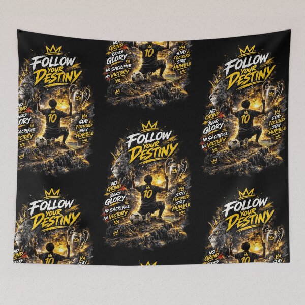 Item preview, Follow Your Destiny Football Motivation designed and sold by LegendCourt.