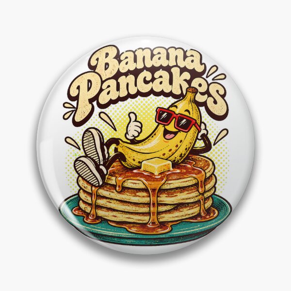 Artikelvorschau, Bananenpfannkuchen-Cartoonfigur, entspanntes Frühstück für Liebhaber entworfen und verkauft von chattsuede.