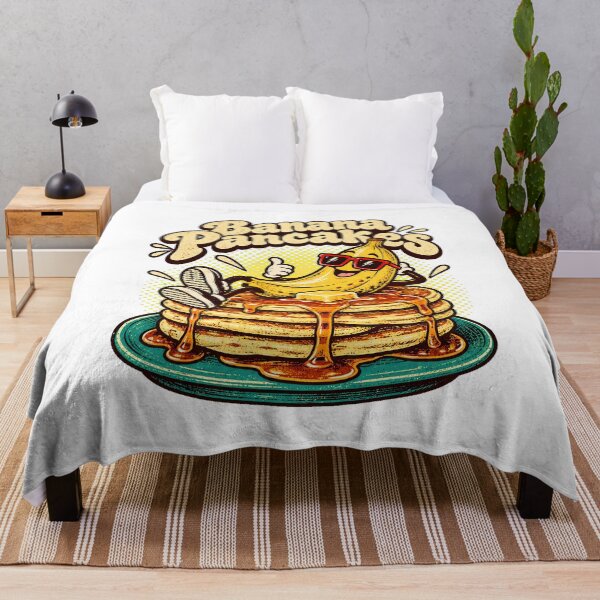 Item preview, Banana Pancake Cartoon Character Chill Breakfast Lover designed and sold by chattsuede.
