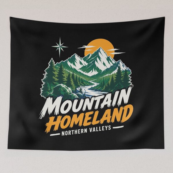 Item preview, Mountain Homeland Valley designed and sold by DebellismyrArts.