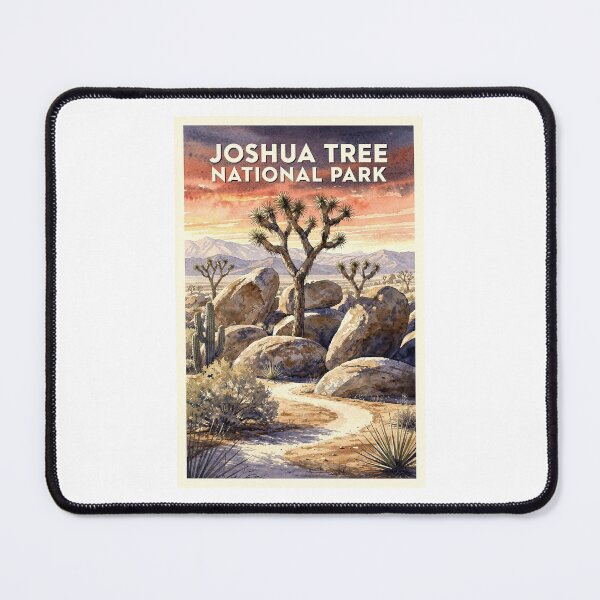 Item preview, Joshua Tree National Park California Vintage Watercolor Travel designed and sold by Teelogic.