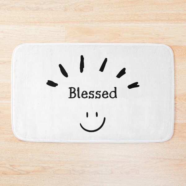 Item preview, Blessed Smiley Face Sunburst Inspirational Art designed and sold by LensDyn™.