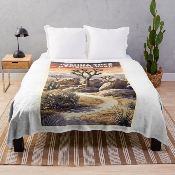 Item preview, Joshua Tree National Park California Vintage Watercolor Travel designed and sold by Teelogic.