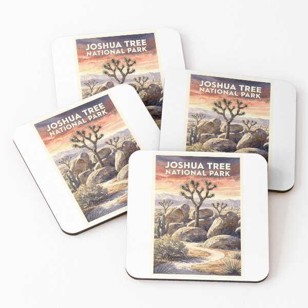 Item preview, Joshua Tree National Park California Vintage Watercolor Travel designed and sold by Teelogic.