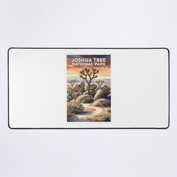Item preview, Joshua Tree National Park California Vintage Watercolor Travel designed and sold by Teelogic.