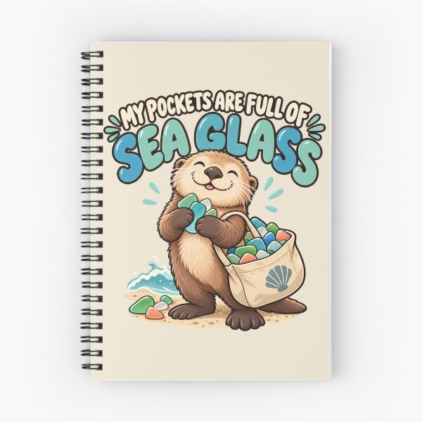 Item preview, Sea Glass Collector Otter – My Pockets Are Full of Sea Glass designed and sold by Stikaro.
