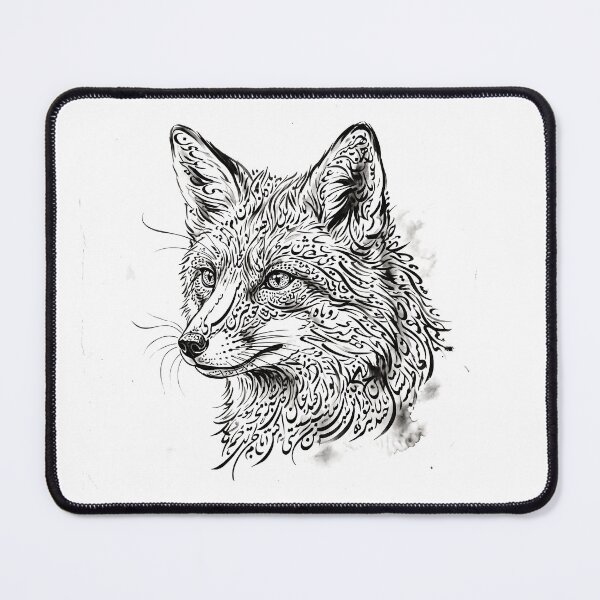 Item preview, Persian Calligraphy Fox Animal Traditional Iranian Typography designed and sold by yousefi.