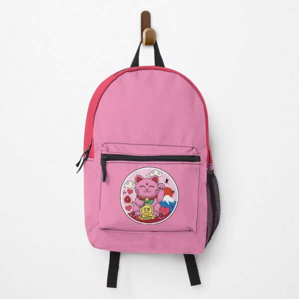 Item preview, Pink Maneki Neko with Open Eyes – Love designed and sold by Vector Woofs.