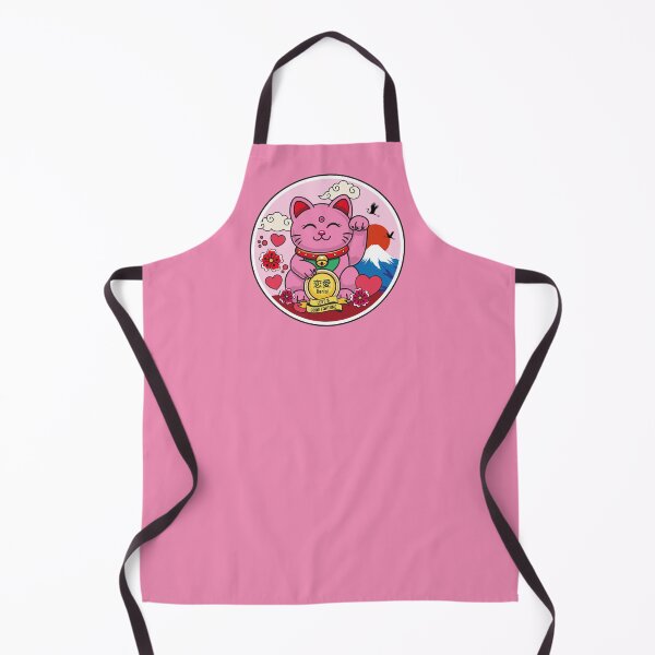 Item preview, Pink Maneki Neko with Open Eyes – Love designed and sold by Vector Woofs.