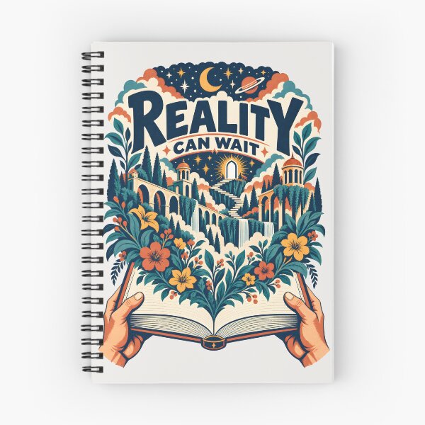 Item preview, Reality Can Wait Vintage Book Art designed and sold by MagicTheDog.