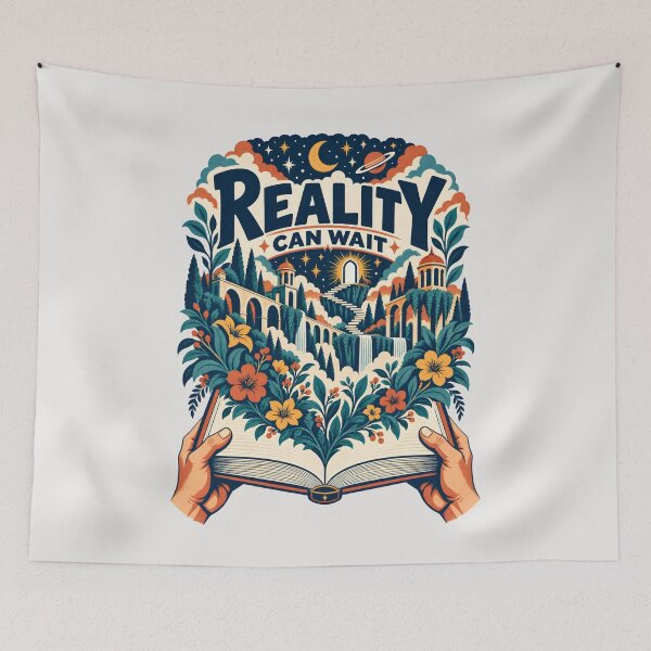 Item preview, Reality Can Wait Vintage Book Art designed and sold by MagicTheDog.