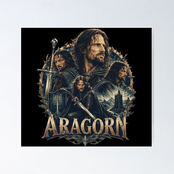 Item preview, Aragorn Epic Fantasy designed and sold by Emilykerryart.