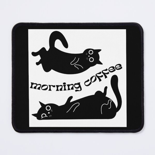 Item preview, Morning Coffee - Funny Black Cats designed and sold by MiaBellaGirl.