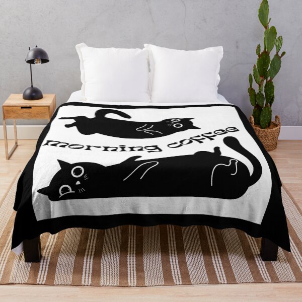 Item preview, Morning Coffee - Funny Black Cats designed and sold by MiaBellaGirl.