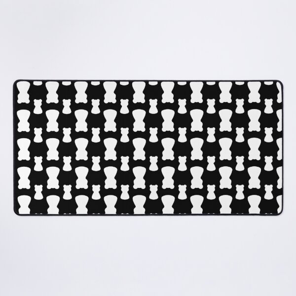 Item preview, Minimalist Gummy Bear Silhouette Pattern. Monochrome. Dark Mode designed and sold by AnnaDesertArt.