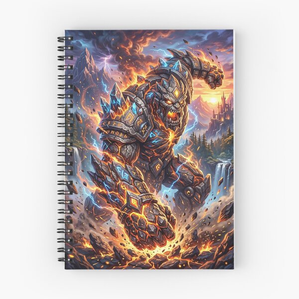 Item preview, Stone Golem - Epic Dark Fantasy Creature Art designed and sold by Lucid Dream Pixel.