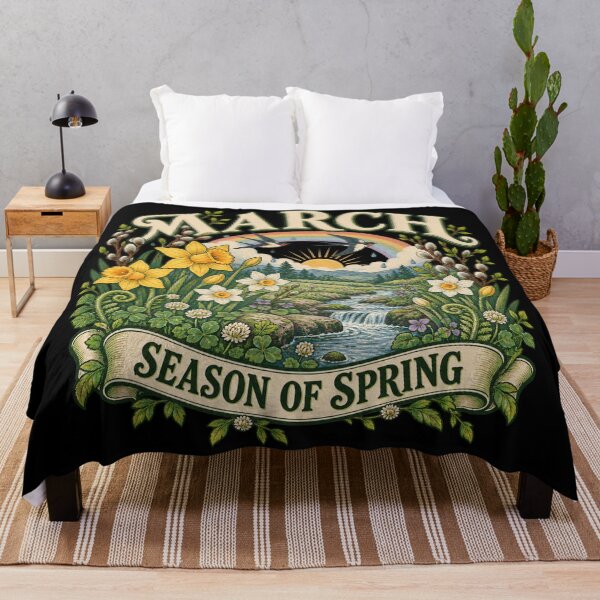 Item preview, March Rain-Kissed Spring Meadow designed and sold by Side Quest Co..