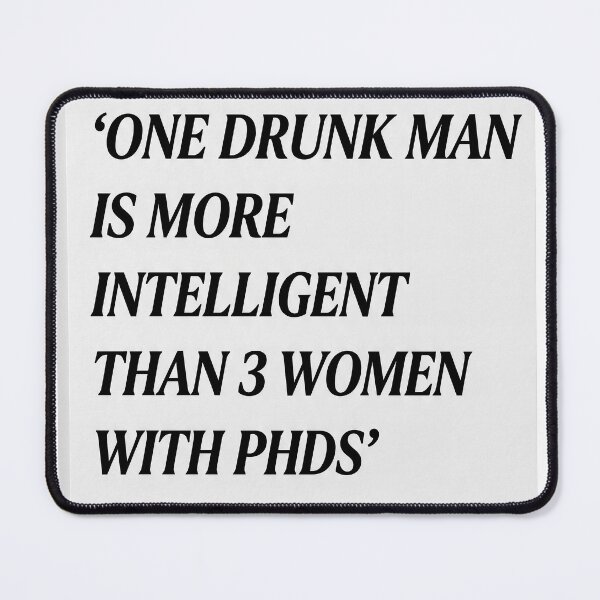 Item preview, One Drunk Man Sarcastic Humor Typography Quote T-Shirt designed and sold by robertronda1.