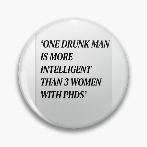 Item preview, One Drunk Man Sarcastic Humor Typography Quote T-Shirt designed and sold by robertronda1.