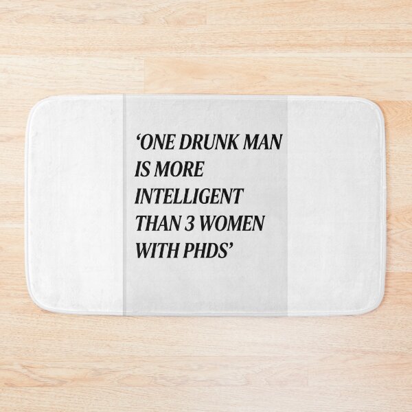 Item preview, One Drunk Man Sarcastic Humor Typography Quote T-Shirt designed and sold by robertronda1.