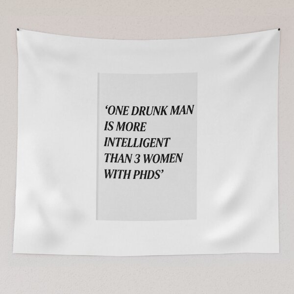Item preview, One Drunk Man Sarcastic Humor Typography Quote T-Shirt designed and sold by robertronda1.