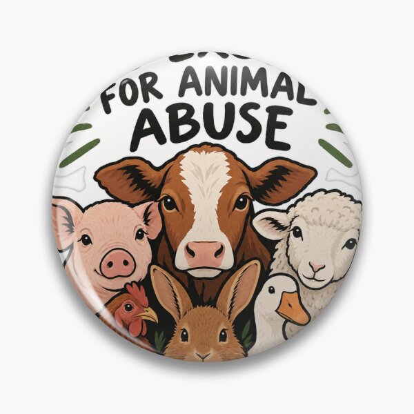 Item preview, No Excuse for Animal Abuse – Animal Rights Sticker designed and sold by Desingestore.