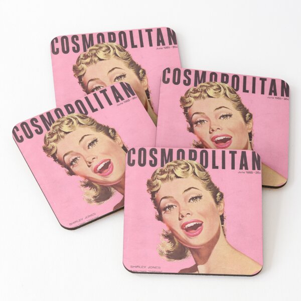 Aperçu de l'œuvre Couverture du magazine Cosmopolitan, style vintage, pour femmes et jeunes filles : affiche, t-shirt, coussin, mug, chemise. créée et vendue par Cool Robot Bro..