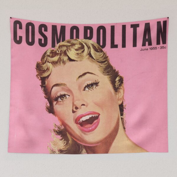 Item preview, Cosmopolitan Magazine Cover Vintage Girls Ladies Women Wall Art Poster Print Tee Cushion Mug Shirt designed and sold by Cool Robot Bro..